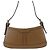 Borsa a tracolla Burberry in pelle marrone - vista 5