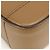 Borsa a tracolla Burberry in pelle marrone - vista 7