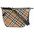 Burberry Nova Check Schultertasche Schwarz Beige