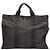 Hermès Borsa Tote Hermes in nylon grigio Marrone - vista 2