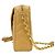 Borsa a tracolla Chanel in vitello grana Beige Gold D'oro - vista 4