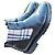 Stivaletti Chelsea in pelle nera con Burberry Check Nero