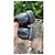 Scarpe stringate in pelle e denim Louis Vuitton Nero Blu - vista 5