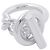 Hermès Hermes Croisette GM Silver Bandring