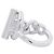 Hermès Hermes Croisette GM Silver Bandring - Ansicht 2