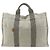 Hermès Borsa Tote Hermes Gray Cotton Canvas New Fourre-Tout MM Marrone - vista 2