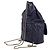 Mochila de cordón Chanel Matelassé en piel de cordero Azul marino - vista 2
