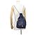 Mochila de cordón Chanel Matelassé en piel de cordero Azul marino - vista 4