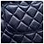 Mochila de cordón Chanel Matelassé en piel de cordero Azul marino - vista 7
