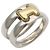 Hermès Hermes Olympe Bandring Silber Golden - vista 2