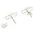 Autre Marque Orecchini a lobo Tiffany Double Lock Silver 925 - vista 3