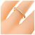 Autre Marque Anello Tiffany Novo a semicerchio in oro rosa - vista 5