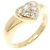 Autre Marque Tiffany Pave Heart Ring