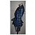 Les Copains Blue Checked Belted Technical Jacket Black White - view 3
