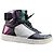 Sneaker alte Louis Vuitton da donna Marrone Nero Bianco Metallico