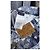 Pantaloncini in denim Louis Vuitton Monogram Bandana Bianco Blu - vista 3