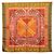 Silk In Hermès Foulard Hermes Carre 90 Flying Carpet Multicolore Arancione