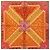 Silk In Hermès Foulard Hermes Carre 90 Flying Carpet Multicolore Arancione - vista 3