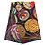 Hermès Foulard Hermes Carre 90 Lart du Temari Nero Multicolore - vista 2