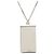 Louis Vuitton Damier Collier Plaque Logo Plate Chain Pendant Necklace Silber - Ansicht 2
