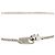 Louis Vuitton Damier Collier Plaque Logo Plate Chain Pendant Necklace Silber - Ansicht 6