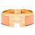 Hermès Bracciale Rigido Hermes Clic Clac PM Smaltato Rosa D'oro