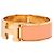 Hermès Bracciale Rigido Hermes Clic Clac PM Smaltato Rosa D'oro - vista 2