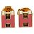 Hermès Hermes Cage d'H H-Cube Stecker-Ohrringe Pink Golden