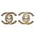 Timeless Chanel Coco Mark Vintage Clip-Ohrringe Silber