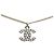 Collana con pendente a catena Chanel Coco Mark Argento - vista 2