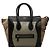 Céline Bolso de mano Celine Luggage Medium Shopper Negro Beige Verde Caqui