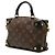 Borsa Louis Vuitton Monogram Petite Malle Souple Marrone - vista 2