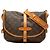 Borsa a tracolla Louis Vuitton Monogram Saumur 30 Marrone