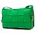 Cassette Borsa a tracolla Bottega Veneta in pelle verde - vista 2