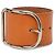 Hermès Bracelet Jonc Hermes Api GM Marron - vue 2