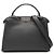 Fendi Selleria Peekaboo Medium Handtasche aus grauem Leder
