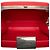 Borsa a tracolla Balenciaga Lunchbox Mini Case Rosso - vista 4
