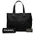 Borsa Tote MM Chanel Coco Mark New Travel Line Nero - vista 7