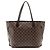 Borsa Tote Louis Vuitton Damier Ebene Neverfull MM Marrone - vista 3