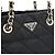 Borsa a tracolla Prada Tessuto con logo triangolare Nero - vista 8