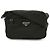 Bolsa Tiracolo Prada Triangle Logo Preto