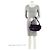 Prada Vintage Tessuto Small Shoulder Bag Nero - vista 5