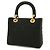 Autre Marque Borsa a mano Medium Lady Dior Cannage Dior Nero - vista 2