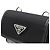 Prada Triangle Logo Schultertasche Schwarz - Ansicht 5