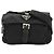 Borsa a tracolla Prada con logo triangolare Nero