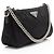 Borsa Hobo Prada in Tessuto Impuntato trapuntato Nero - vista 2