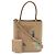 Prada Panier Saffiano Mini Bag Marrom Bege