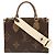 Borsa a tracolla Louis Vuitton On the Go PM Marrone