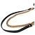 Borsa a tracolla con catena Gucci GG Marmont Nero - vista 4