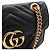 Borsa a tracolla con catena Gucci GG Marmont Nero - vista 5